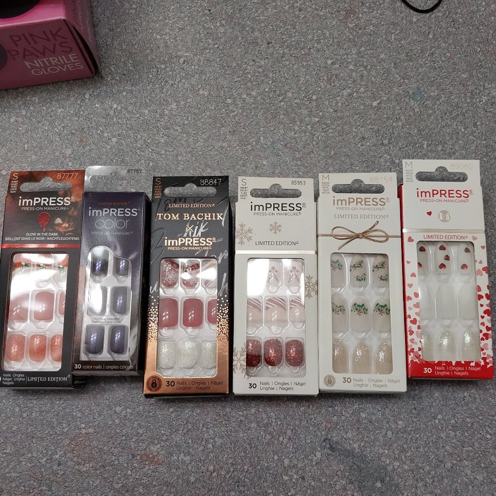 6 imPress Holiday Nail Sets